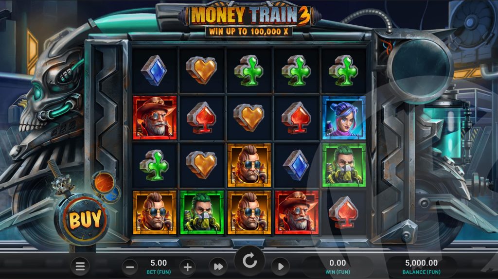 Jogando do Money Train 3 demo