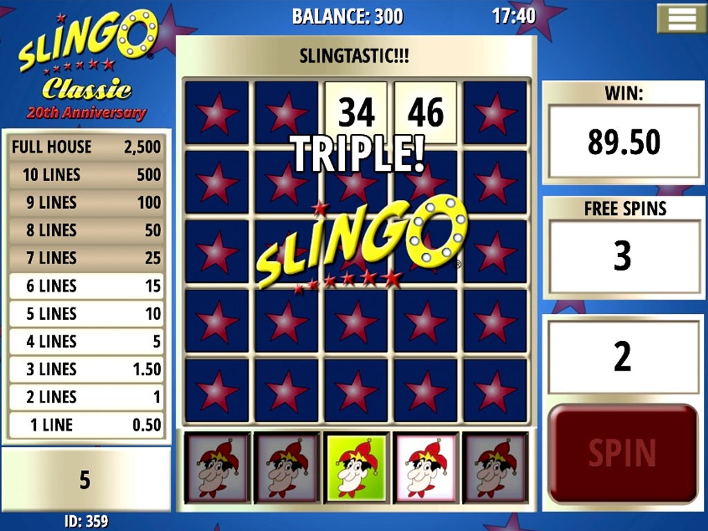 Spiel Slingo