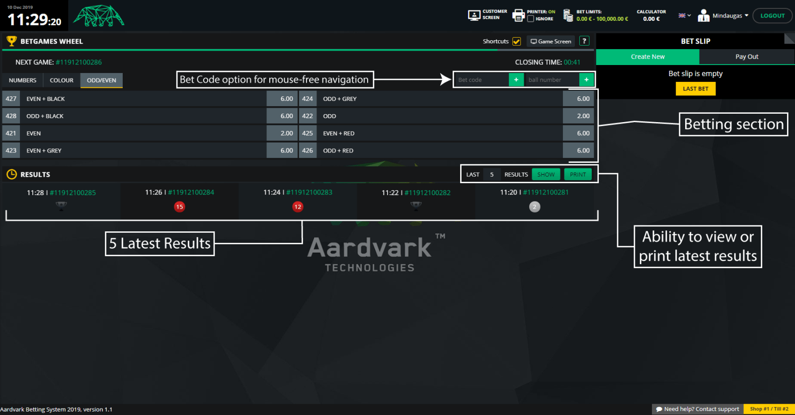 BetGames Wheel of Fortune Calculator