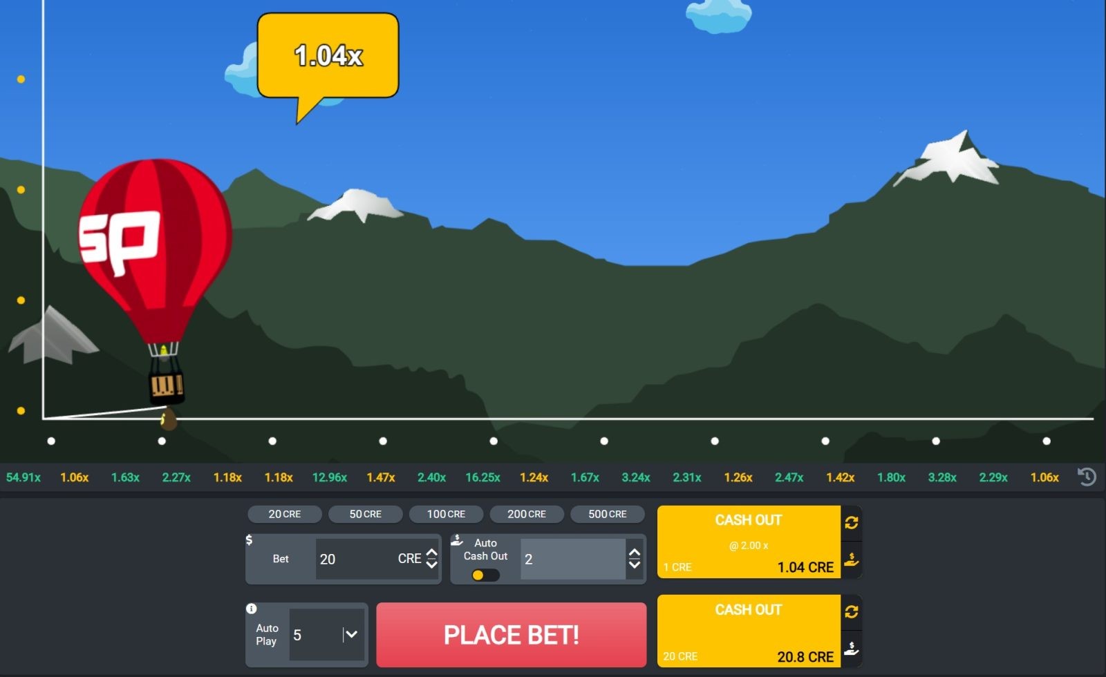 Balloon Run Betting